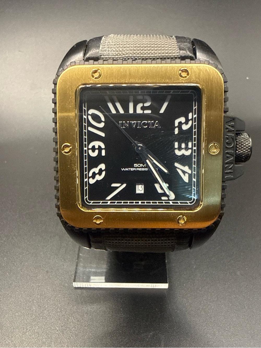 Invicta Men's Cuadro Quartz watch 13792 new battery